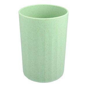 Bathroom Smooth Lines Wheat Straw Toothpaste Tumbler Green 4.09''x2.80''